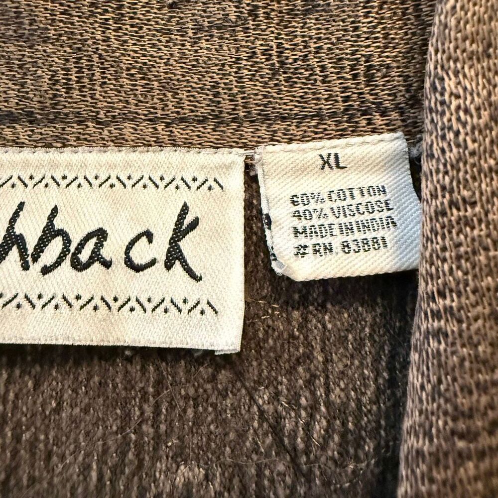 Flashback Jacket Copper Embroidered Sequined Crochet Trim Size XL Western, Goth - Picture 15 of 16